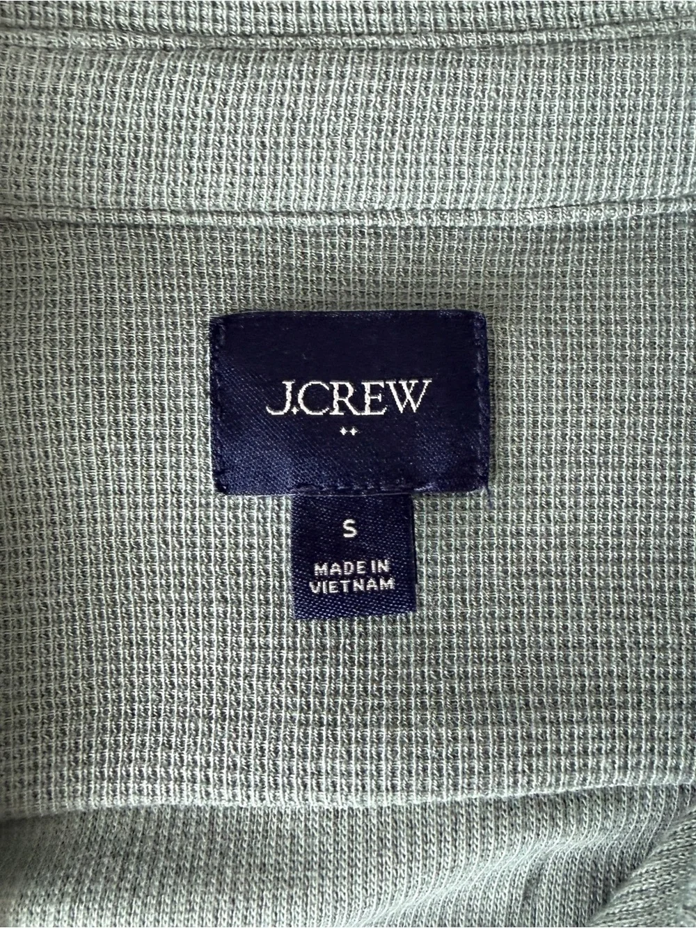 J. Crew Men’s Green Casual Button-Down Shirt - Small